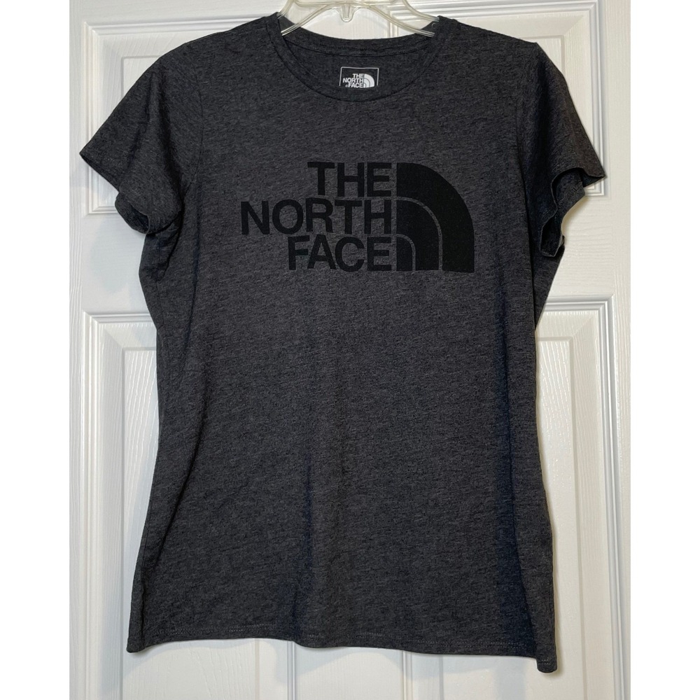 The North Face T-Shirt Womens Medium Grey Short Sleeve Graphic Logo Tee